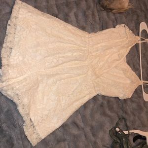 Womens hollister lace romper dress